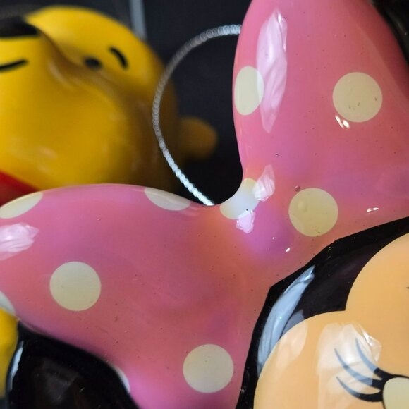 Disney Ornament Lot Minnie Mouse Winnie The Pooh Nemo Set Of 3 Plastic 3.5–4" - Picture 6 of 16